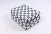 White and Sleti Gray with Check Terry Napkin