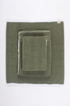 Green Terry Napkin with White Border