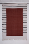 White, Maroon and Black Striped Dari