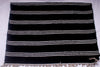 Black Dari with White Stripes