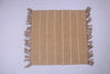 Brown Jute Aasni with Off White Stripes