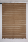 Handwoven Pure Jute Dari with White Stripes