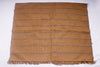 Brown and Blue Striped Jute Dari