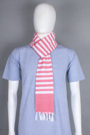 Handwoven Cotton Muffler with Striped