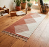 Brown and White Kite Striped Yogamat