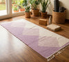 Cut shuttle Rug with Diamond Pattern