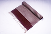 Maroon and White Striped Yogamat