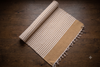 Brown and White Striped Yogamat