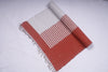 Red and White Semi Striped Yogamat