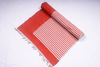 Red and White Semi Striped Yogamat