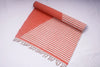 Peach and White Semi Striped Yogamat