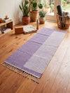 Purple and White Semi Striped Yogamat