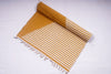 Fulvous Orange and White Semi Striped Yogamat