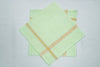 Green Handkerchief with Brown and Yellow Border