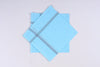 Sky Blue Cotton Handkerchief with Blue Border