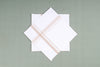 White Cotton Handkerchief with Yellow Border