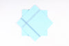 Sky Blue Cotton Handkerchief with Blue Striped Border