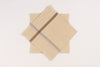 Beige Cotton Handkerchif with Brown Border