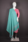 Handwoven Cotton Plaine Handembroidery Shawl