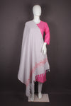 Handwoven Cotton Plaine Handembroidery Shawl