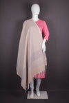 Cream Jacquard Shawl