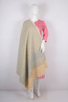 Yellow Jacquard Shawl