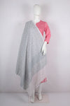Off White Jacquard Shawl