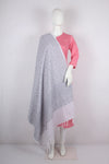 Gray Jacquard Shawl