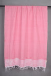 Handwoven Cotton Pink Shawl