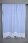 Handwoven Cotton Blue Shawl