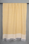 Handwoven Cotton Mustard Yellow Shawl