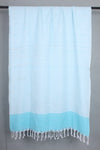 Handwoven Cotton Sky Blue Shawl