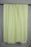Handwoven Cotton Green Plaine Shawl