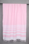 Handwoven Cotton Pink Plaine Shawl