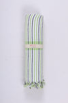 White Ultra Soft Bath Towel with Multi Stripes