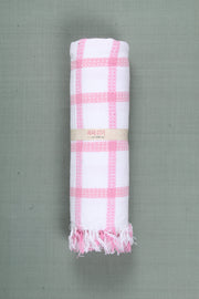 White Check Ultra Soft Bath Towel