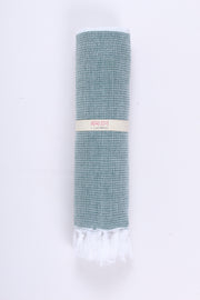 Pine Green Ultra Soft Bath Towel with White Stripes