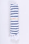 Multi Ultra Soft Bath Towel with Blue, White Stripes