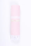 Baby Pink Ultra Soft Bath Towel with White Stripes