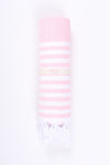 Peach Ultra Soft Bath Towel with White Stripes