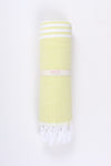 Yellow Ultra Soft Bath Towel with White Striped
