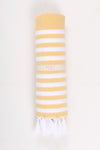 Yellow Towel with White Striped