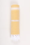Yellow Towel with White Striped
