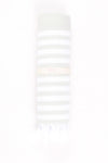 Gray Ultra Soft Bath Towel with White Lining