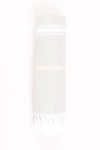 Gray Ultra Soft Bath Towel with White Lining