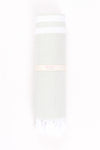 Gray Ultra Soft Bath Towel with White Lining