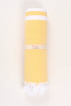 Lemon Yellow Ultra Soft Bath Towel with White Lining