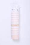 Baby Pink Ultra Soft Bath Towel with White Striped