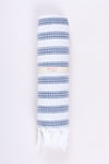 Blue Ultra Soft Bath Towel with White Stripes