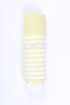 Yellow Towel with White Striped